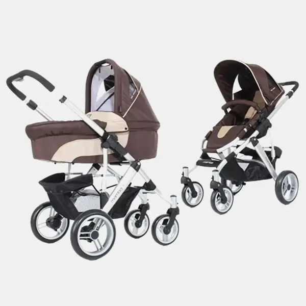 ABC Design Mamba – Kombi-Kinderwagen – Sand – Dark Brown in Dark Brown – Ansicht 1