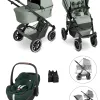 ABC Design Salsa 5 Air 3-in-1-Komplettset Kinderwagen mit. Pebble 360 Pro V2 Babyschale und Zubehör in Pine – Ansicht 1