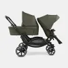 ABC-Design – Zoom 2 – Geschwisterwagen – mit. 2 Sportsitze plus eine Babywanne ABC Design Zoom in Avocado + Zubehör – Ansicht 1