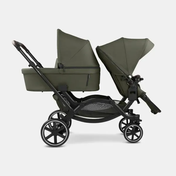 ABC-Design – Zoom 2 – Geschwisterwagen – mit. 2 Sportsitze plus eine Babywanne ABC Design Zoom in Avocado + Zubehör – Ansicht 1