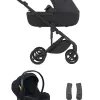 Anex Eli – 3-in-1-Komplettset – Kombi-Kinderwagen – mit. Sportsitz, Babywanne und Avionaut Cosmo 2.0 Smart Babyschale in Midnight – Kollektion 2026 – Ansicht 1
