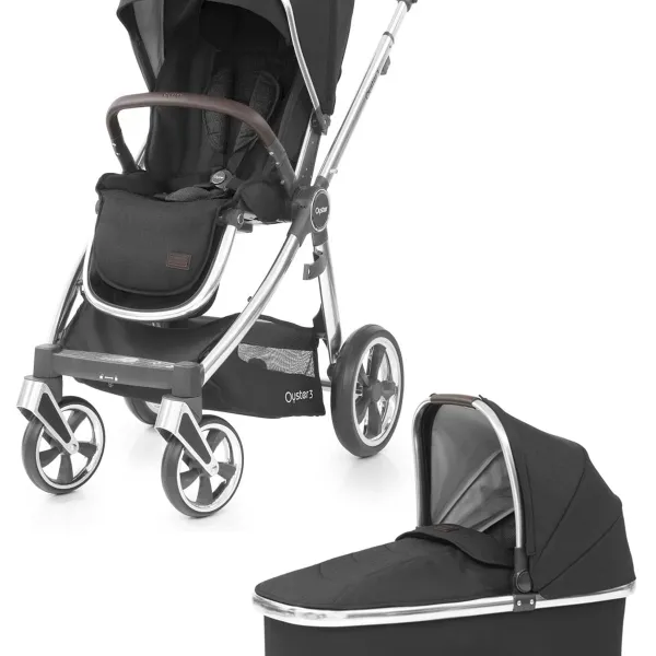 Babystyle Oyster 3.0 – Kombi-Kinderwagen – 2-in-1-Set in Caviar – Ansicht 1