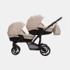 Bebetto Bebetto 42 Pro – Zwillingskinderwagen – 2-in-1-Set in Cream Beige – Ansicht 1
