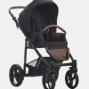 Bebetto Nico Sportwagen in 04 Schwarz mit Karamell Griff – Ansicht 1