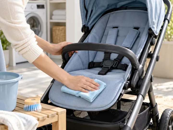 Kinderwagen richtig reinigen: So geht’s