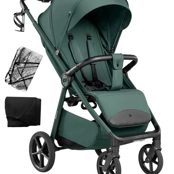 Carrello Bravo Lite Deluxe CRL-5529 – Leichtbuggy in County Green + Zubehörpaket – Ansicht 1