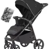 Carrello Bravo Plus CRL-5515 – Sportwagen in Pure Black + Zubehörpaket – Ansicht 1