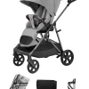 Carrello Costa CRL-5534 – Buggy mit drehbarem Sportsitz in Platinum Grey + Zubehörpaket – Ansicht 1