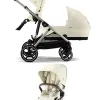 Cybex Gazelle S – Geschwisterkinderwagen in Seashell Beige – Ansicht 1