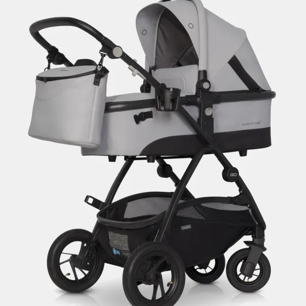 Easy Go Optimo Kinderwagen – 2-in-1-Set mit. Liegewanne in Pearl – Ansicht 1