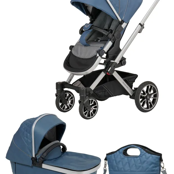 Hartan Avantgarde – Kinderwagen 2-in-1-Set mit. Babywanne Premium in Vintage Blue – Ansicht 1