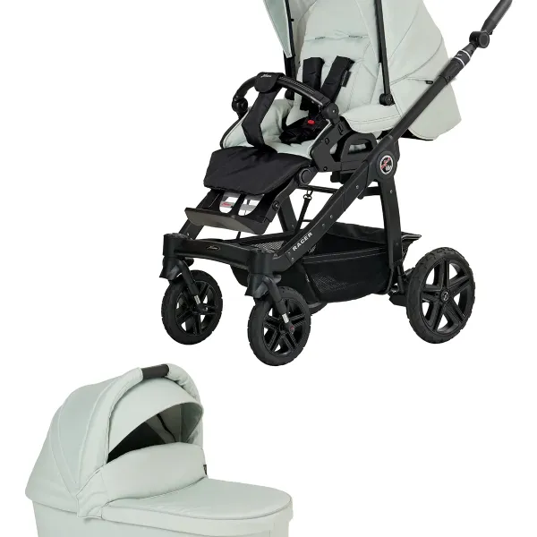 Hartan Racer GTS – Kinderwagen 2-in-1-Set mit. Babywanne Trend in Sage Breeze – Ansicht 1