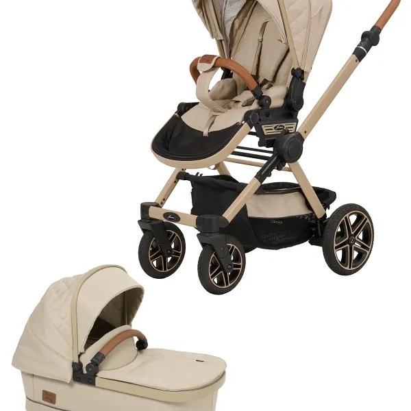 Hartan T2 City Selection – Kinderwagen 2-in-1-Set mit. Babywanne Premium in Peanut – Ansicht 1