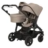 Hartan Two Select Outdoor – Geschwisterkinderwagen mit Handbremse in Sand – Ansicht 1