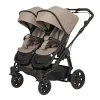 Hartan Two Select Outdoor – Zwillingskinderwagen mit. 2 Sportsitze GTX mit Handbremse in Sand – Ansicht 1