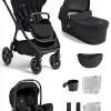 Joie Finiti 3-in-1-Komplettset Kombi-Kinderwagen – mit Ramble XL, i-Level Pro und Zubehör in Eclipse – Ansicht 1