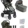 Joie Vinca 3-in-1-Komplettset Kombi-Kinderwagen – mit Ramble XL, i-Snug 2 und Zubehör in Evergreen – Ansicht 1