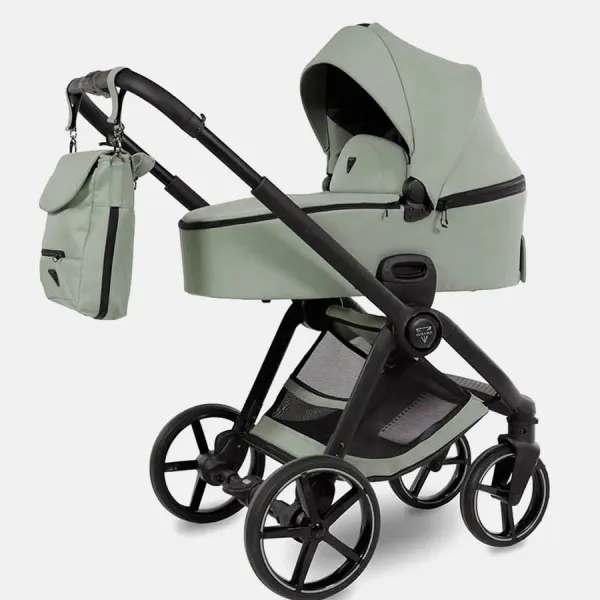 Junama Mami – Kombi-Kinderwagen – 2-in-1-Set in Khaki – Ansicht 1
