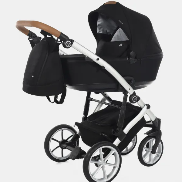 Junama Space Kombi-Kinderwagen – 2-in-1-Set – in Elegantes Schwarz – Ansicht 1