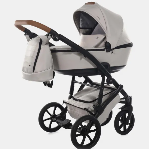 Junama Space Kombi-Kinderwagen + Maxi-Cosi Pebble Pro I-size – 3-in-1-Set in Beige – Ansicht 1