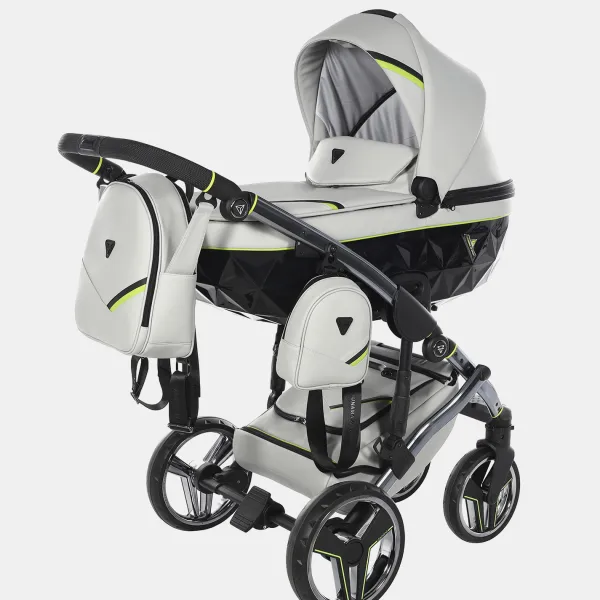 Junama Sport Kombi-Kinderwagen 2-in-1-Set mit. XXL Zubehörpaket in Grey – Ansicht 1
