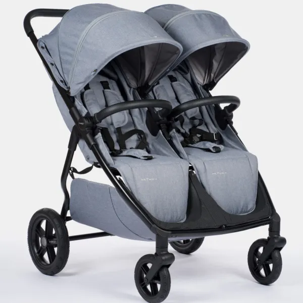 MAST Swiss Design M.Twin X – Zwillingssportwagen mit in Light-Rädern – Glacier Lake – Ansicht 1