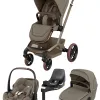Maxi-Cosi Fame 4-in-1-Komplettset Kombi-Kinderwagen mit. Pebble 360 Pro 2 und Familyfix 360 in Oak Truffle/Twillic Truffle – Ansicht 1