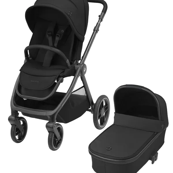 Maxi-Cosi – Oxford – Kombi-Kinderwagen – 2-in-1-Set – mit. Sportsitz und Babywanne Maxi Cosi Oria in Essential Black – Ansicht 1