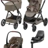 Maxi-Cosi Oxford Plus 4-in-1-Komplettset Kombi-Kinderwagen mit. Pebble 360 Pro 2 und Familyfix 360 – Twillic in Truffle – Ansicht 1
