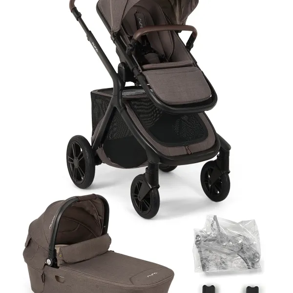 Nuna Demi Icon – Kombi-Kinderwagen 2-in-1-Set mit. Demi Next Babywanne in Chestnut – Ansicht 1