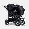 TFK Duo 2 Kombi Zwillingskinderwagen 2-in-1-Set Luftbereifung in Schwarz – Ansicht 1