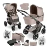 ABC Design Kombikinderwagen Salsa 5 Air mit Wickeltasche, Moskitonetz und Regenschutz – für Alltag und Familienausflüge in camel – Ansicht 1