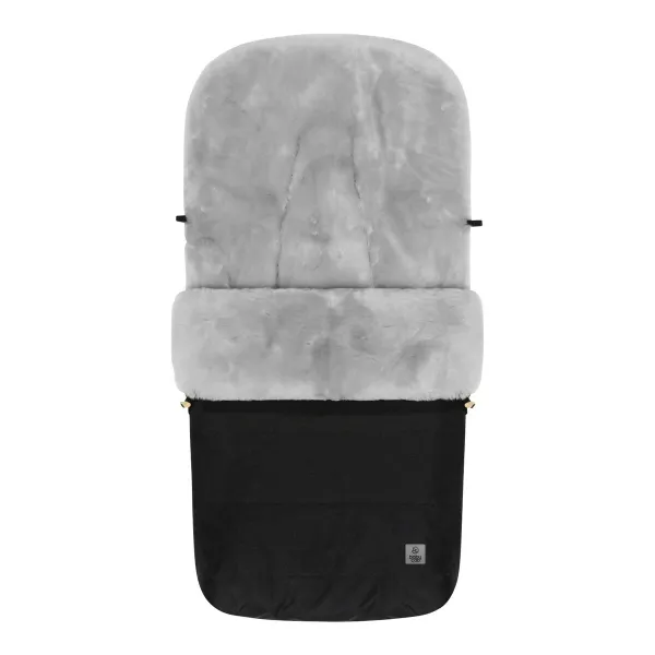 babycab Winterfußsack Lammfell Lille Alpina – für Spaziergänge bei niedrigen Temperaturen in schwarz – Ansicht 1