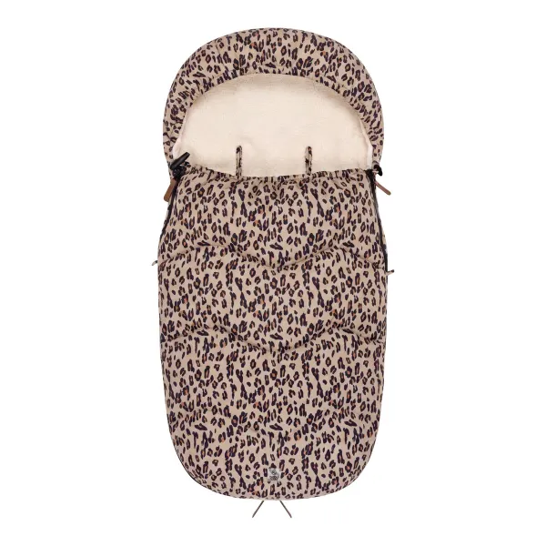 babycab Winterfußsack Vanna – für Spaziergänge bei niedrigen Temperaturen in leopard – Ansicht 1