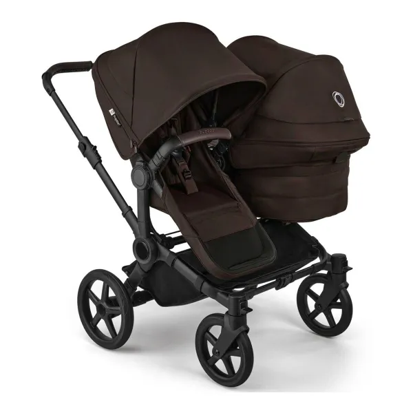 Bugaboo DONKEY 6 Geschwisterwagen Double – für den mobilen Familienalltag in cocoa brown – Ansicht 1