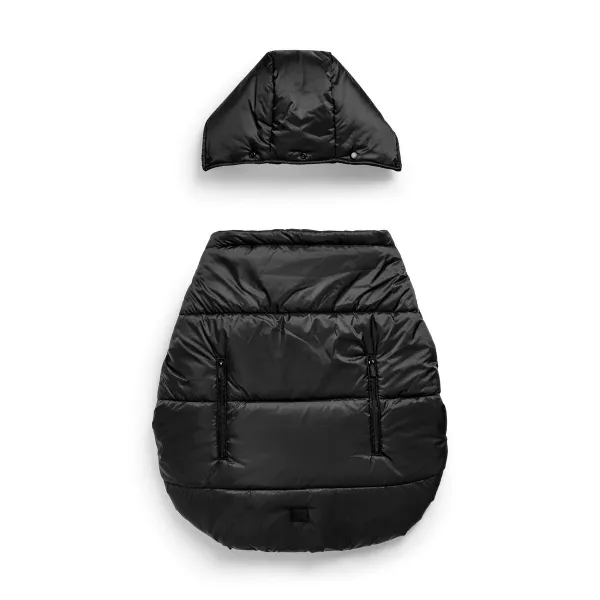 Elodie Cosy Cover 2-in-1 Wetterschutz 60 x 57 cm – gegen Wind und kühles Wetter in Schwarz – Ansicht 1
