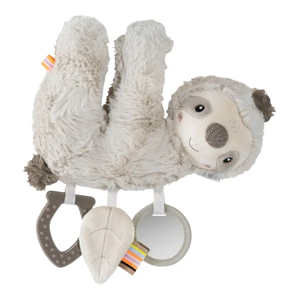 Fehn Hängespielzeug Activity-Faultier 22 cm – für Beschäftigung am Kinderwagen in Standard – Ansicht 1