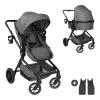 Hauck Select Kombikinderwagen Convert N Care – für Alltag und Familienausflüge in dark grey – Ansicht 1