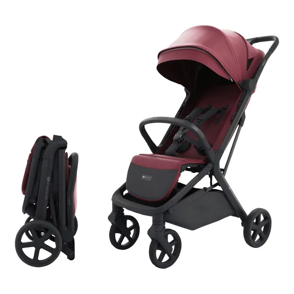 Kinderkraft Buggy NUBI 3 – als praktische Getränkeablage am Kinderwagen in dark ruby – Ansicht 1
