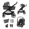 Maxi-Cosi Kombikinderwagen Zelia S2 Trio-Set mit Babyschale CabrioFix – für vielseitige Familienmobilität in select grey – Ansicht 1