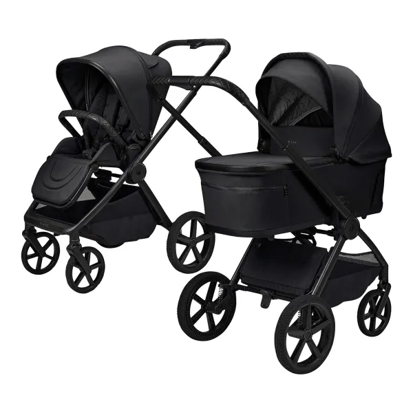Moon Diamond Kombikinderwagen GIO FOLD Trio-Set mit Babyschale Cosmo 2.0 – für Alltag und Familienausflüge in onyx – Ansicht 1