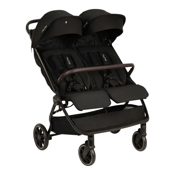Nuna Geschwisterbuggy TRVL dubl – für tägliche Wege in caviar – Ansicht 1