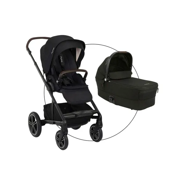 Nuna Kombikinderwagen MIXX next – für Alltag und Familienausflüge in caviar – Ansicht 1