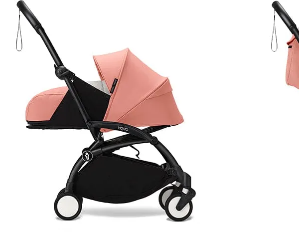 Stokke Buggy YOYO3 mit Babyzen Textilset – für flexible Familienwege in black / ginger – Ansicht 1