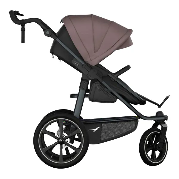 TFK Sportwagen Pro – für vielseitige Familienmobilität in anthrazit / braun – Ansicht 1